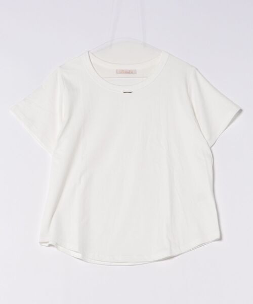 BANICO（バニコ）の「シンプルラウンドネックTシャツ (SS)（Tシャツ/カットソー・レディース・ブルー/ブラック/ダークグレー/ベージュ/ピンク/ホワイト/ダークベージュ・FREE）」の11枚目の写真