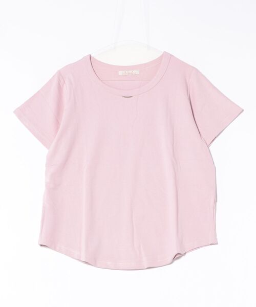 BANICO（バニコ）の「シンプルラウンドネックTシャツ (SS)（Tシャツ/カットソー・レディース・ブルー/ブラック/ダークグレー/ベージュ/ピンク/ホワイト/ダークベージュ・FREE）」の17枚目の写真