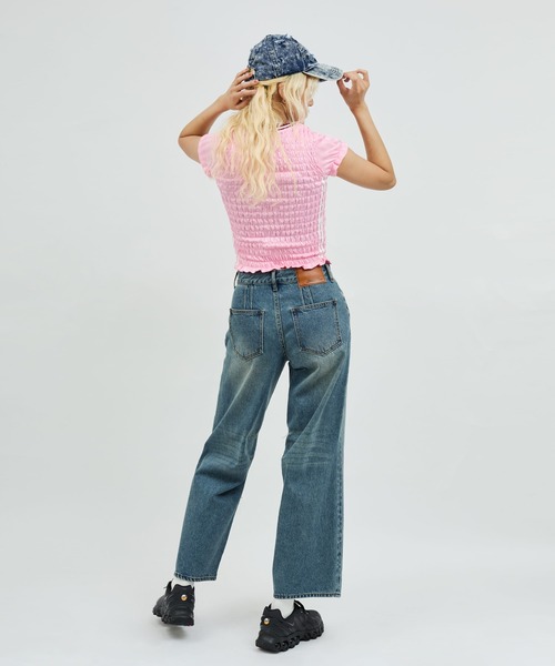 atmos pink(アトモスピンク)の「atmos pink Straight Denim / アトモス ピンク ストレート デニム(デニムパンツ・レディース・ブルー/ブラック・M/S)」の20枚目の写真