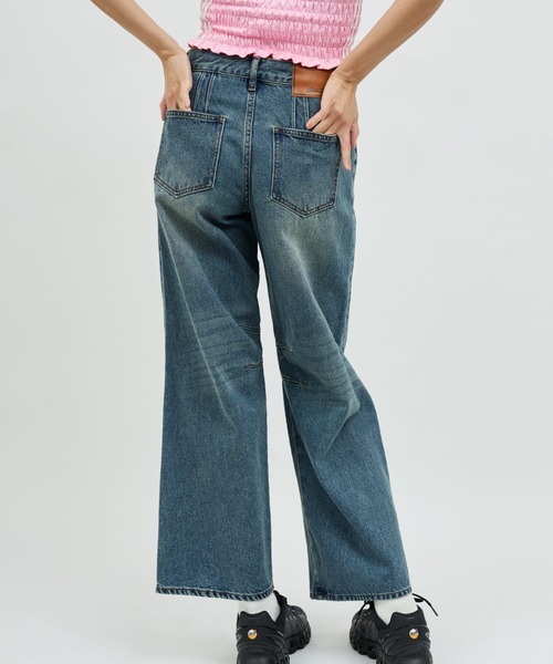 atmos pink(アトモスピンク)の「atmos pink Straight Denim / アトモス ピンク ストレート デニム(デニムパンツ・レディース・ブルー/ブラック・M/S)」の19枚目の写真