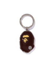 A BATHING APE(AxCVOGCv)APE HEAD METAL KEYCHAIN(L[z_[)