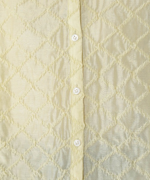 studio CLIP(スタディオクリップ)の「シアーチェックハーフスリーブシャツ(シャツ/ブラウス・レディース・セージグリーン/ブラック/アイボリー・FREE)」の21枚目の写真