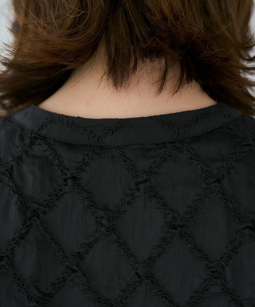 studio CLIP(スタディオクリップ)の「シアーチェックハーフスリーブシャツ(シャツ/ブラウス・レディース・セージグリーン/ブラック/アイボリー・FREE)」の14枚目の写真