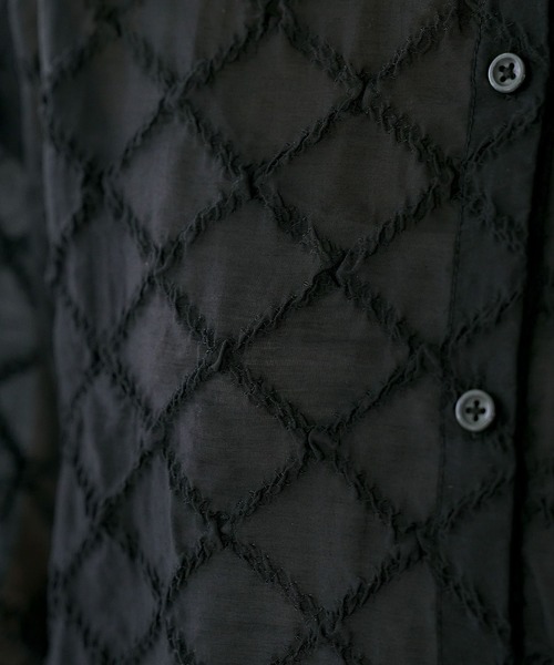 studio CLIP(スタディオクリップ)の「シアーチェックハーフスリーブシャツ(シャツ/ブラウス・レディース・セージグリーン/ブラック/アイボリー・FREE)」の19枚目の写真