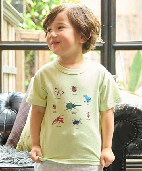 petit main（プティマイン）の「【プティプラ】BOYS半袖Tシャツ２（Tシャツ/カットソー・キッズ・ネイビー/ブルー/オフホワイト/ライトベージュ/ライトグリーン・90cm/130cm/120cm/110cm/80ｃｍ/100cm）」の4枚目の写真