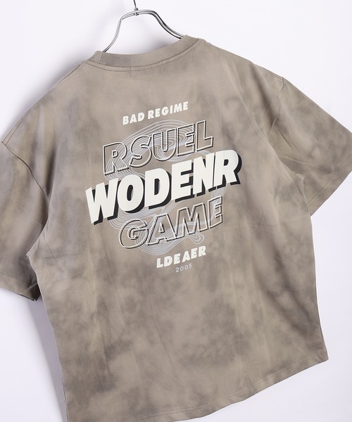 WESTSEA(ウエストシー)の「ムラプリント グラフィック 半袖Tシャツ(Tシャツ/カットソー・メンズ・ベージュ/ホワイト/ブラック・L/XL/M)」の3枚目の写真