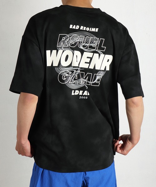 WESTSEA(ウエストシー)の「ムラプリント グラフィック 半袖Tシャツ(Tシャツ/カットソー・メンズ・ベージュ/ホワイト/ブラック・L/XL/M)」の2枚目の写真