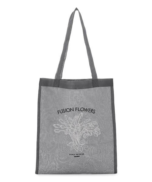 23区(ニジュウサンク)の「JANE PACKER コラボ フラワー刺繍 トートバッグ(トートバッグ・レディース・グレー系/ホワイト系/黄土色系・F)」の2枚目の写真