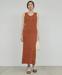 美品 GALLARDAGALANTE 異素材 長袖 ひざ丈 ワンピース F COLLAGE GALLARDAGALANTE ワンピース バテンレースワンピース