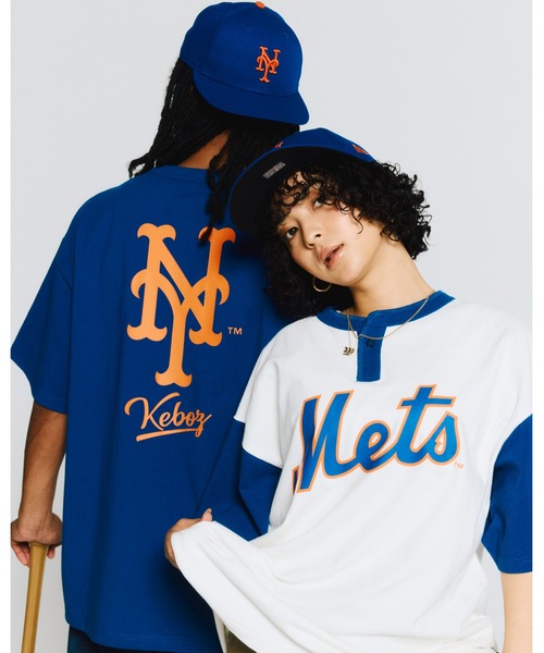 【KEBOZ】KEBOZ × MLB NEW YORK METS LOGO S/S TEE KEBOZ × MLB NEW YORK METS LOGO S/S TEE（Tシャツ/カットソー