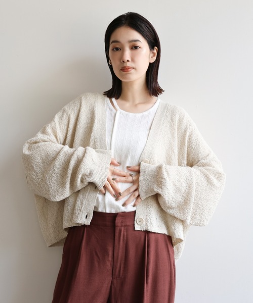 セール】【Et】Dolman Knit Short Cardigan（カーディガン/ボレロ