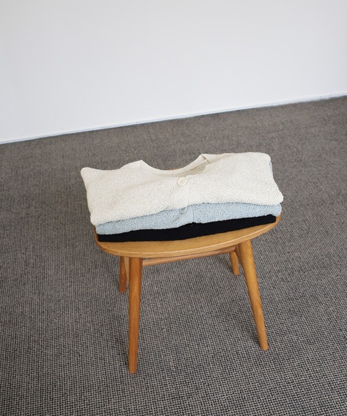 select MOCA Et（セレクトモカエト）の「【Et】Dolman Knit Short Cardigan（カーディガン/ボレロ・レディース・ブラック/アイボリー/グレー・FREE）」の12枚目の写真