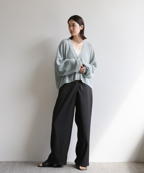 select MOCA Et（セレクトモカエト）の「【Et】Dolman Knit Short Cardigan（カーディガン/ボレロ・レディース・ブラック/アイボリー/グレー・FREE）」の17枚目の写真