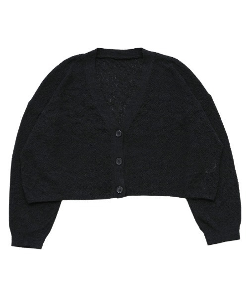 select MOCA Et（セレクトモカエト）の「【Et】Dolman Knit Short Cardigan（カーディガン/ボレロ・レディース・ブラック/アイボリー/グレー・FREE）」の7枚目の写真