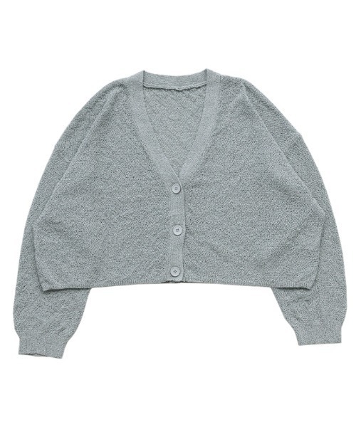 select MOCA Et（セレクトモカエト）の「【Et】Dolman Knit Short Cardigan（カーディガン/ボレロ・レディース・ブラック/アイボリー/グレー・FREE）」の6枚目の写真