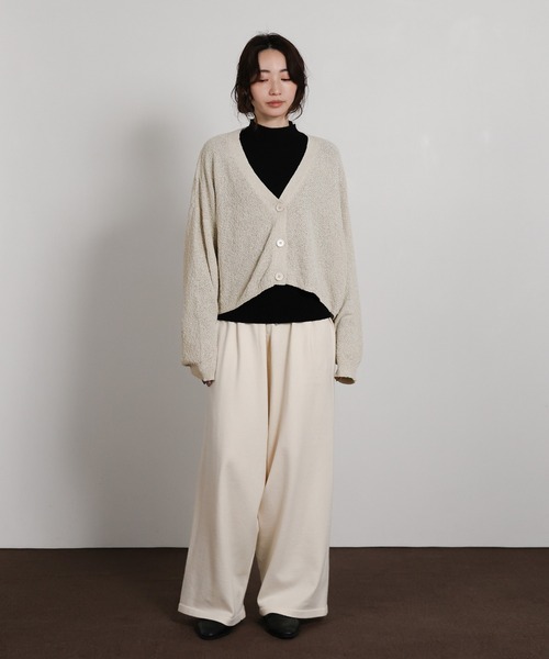 select MOCA Et（セレクトモカエト）の「【Et】Dolman Knit Short Cardigan（カーディガン/ボレロ・レディース・ブラック/アイボリー/グレー・FREE）」の20枚目の写真