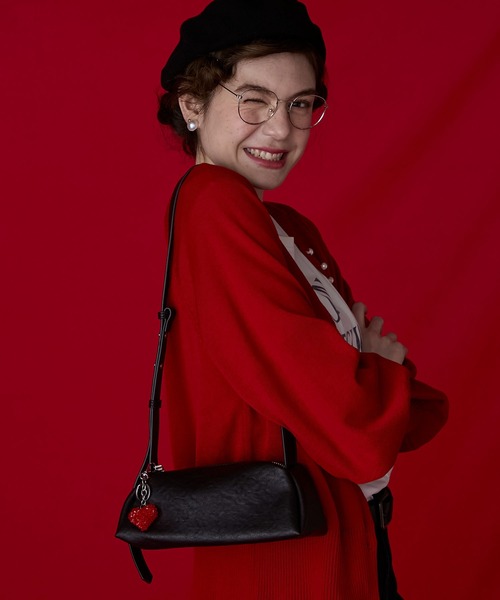 BONLECILL Marche(ボンルシールマルシェ)の「【BONLECILL Marche】スクエアショルダーバッグ/ハンドバッグ(ショルダーバッグ・レディース・ブラック/アイボリー/ベージュ・FREE)」の11枚目の写真