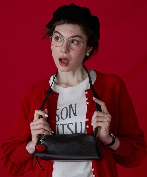 BONLECILL Marche(ボンルシールマルシェ)の「【BONLECILL Marche】スクエアショルダーバッグ/ハンドバッグ(ショルダーバッグ・レディース・ブラック/アイボリー/ベージュ・FREE)」の13枚目の写真