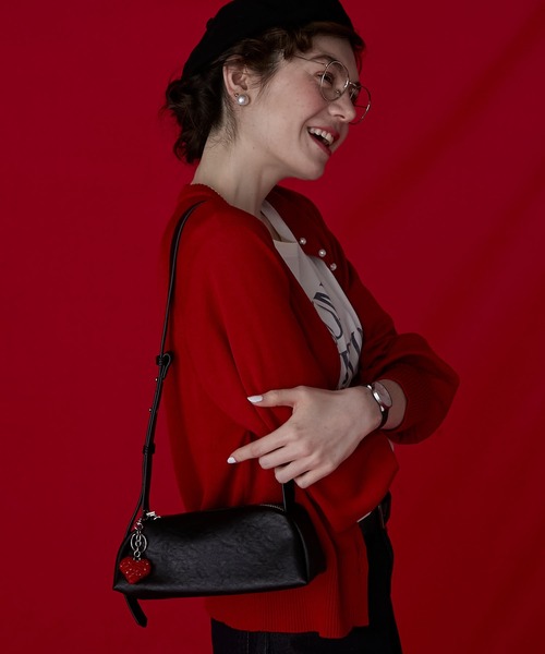 BONLECILL Marche(ボンルシールマルシェ)の「【BONLECILL Marche】スクエアショルダーバッグ/ハンドバッグ(ショルダーバッグ・レディース・ブラック/アイボリー/ベージュ・FREE)」の14枚目の写真