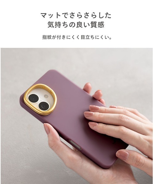 salisty(サリスティ)の「iPhone 16/15/14/13 専用 salisty(サリスティ) カメラホールスタンド 耐衝撃 ハードケース スマホケース(スマホケース/カバー・レディース・ブラック/ライラック/グレイッシュベージュ/ライトオリーブ・iPhone 13/14/15/iPhone 16)」の10枚目の写真