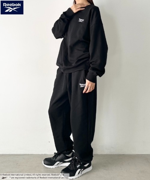 Reebok(リーボック)の「Reebok(リーボック)/オーバーサイズ ロゴスウェット セットアップ 上下セット(セットアップ・レディース・ネイビー/グリーン/ブラック/アッシュグレー・M/L/XL)」の14枚目の写真