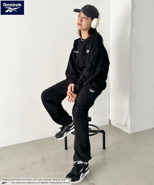 Reebok(リーボック)の「Reebok(リーボック)/オーバーサイズ ロゴスウェット セットアップ 上下セット(セットアップ・レディース・ネイビー/グリーン/ブラック/アッシュグレー・M/L/XL)」の16枚目の写真