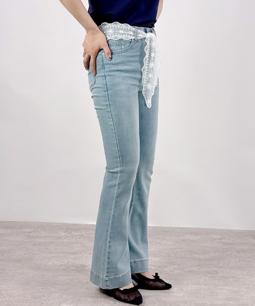 ZIMMERMANN レースコットン フレアパンツ ベルト付【関税なし】 w1020_q80.jpg