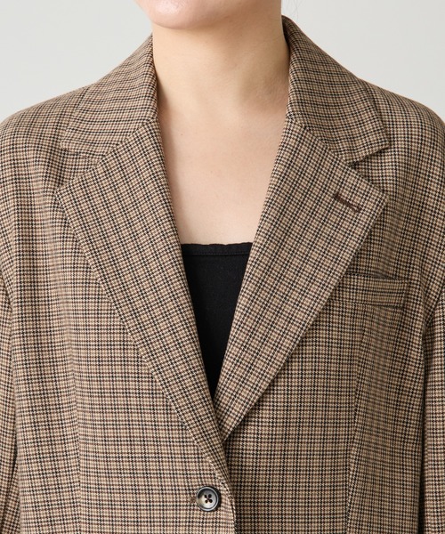 COLLAGE GALLARDAGALANTE(コラージュガリャルダガランテ)の「ショートテーラードジャケット(テーラードジャケット・レディース・ブラウン/ベージュ・FREE)」の17枚目の写真