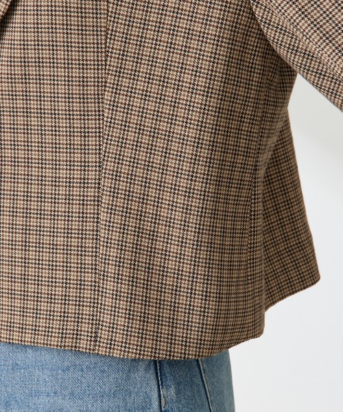 COLLAGE GALLARDAGALANTE(コラージュガリャルダガランテ)の「ショートテーラードジャケット(テーラードジャケット・レディース・ブラウン/ベージュ・FREE)」の20枚目の写真