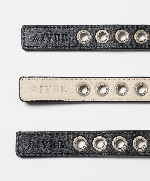 AIVER(アイバー)の「AIVER ハラコハトメバングル(バングル/リストバンド・メンズ・ブラック/ホワイト×ブラック/レオパード・FREE)」の14枚目の写真