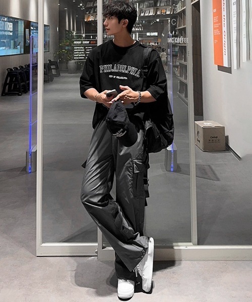 NOWLE（ノウル）の「【NOWLE】PHILADELPHIA カレッジ ロゴ 半袖 Tシャツ（Tシャツ/カットソー・メンズ・ブラック/ホワイト・MEDIUM/LARGE/X-LARGE）」の19枚目の写真