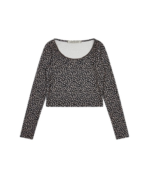 LARTIGENT(ラーティゼン)の「L14 LEOPARD T-SHIRT(Tシャツ/カットソー・レディース・カーキ・FREE)」の8枚目の写真