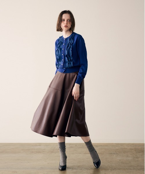 Marilyn Moon(マリリンムーン)の「frill & ripple cardigan(カーディガン/ボレロ・レディース・アイボリー/ブラック/レッド/ピンク/ネイビー・FREE)」の7枚目の写真