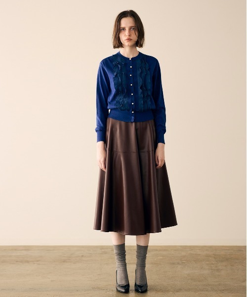 Marilyn Moon(マリリンムーン)の「frill & ripple cardigan(カーディガン/ボレロ・レディース・アイボリー/ブラック/レッド/ピンク/ネイビー・FREE)」の8枚目の写真