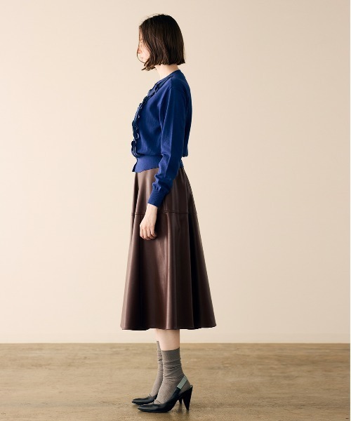 Marilyn Moon(マリリンムーン)の「frill & ripple cardigan(カーディガン/ボレロ・レディース・アイボリー/ブラック/レッド/ピンク/ネイビー・FREE)」の9枚目の写真