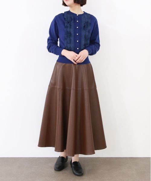 Marilyn Moon(マリリンムーン)の「frill & ripple cardigan(カーディガン/ボレロ・レディース・アイボリー/ブラック/レッド/ピンク/ネイビー・FREE)」の11枚目の写真