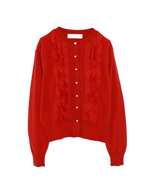 Marilyn Moon(マリリンムーン)の「frill & ripple cardigan(カーディガン/ボレロ・レディース・アイボリー/ブラック/レッド/ピンク/ネイビー・FREE)」の21枚目の写真
