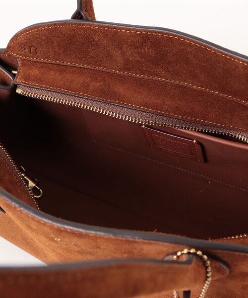 新作 スエード COACH★エンパイア キャリーオール バッグ 34 エンパイア キャリーオール バッグ 34（ショルダーバッグ