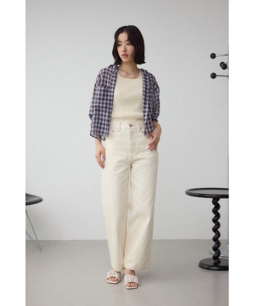 AZUL by moussy(アズールバイマウジー)の「シアーチェックフードシャツ(シャツ/ブラウス・レディース・ピンク系その他/ブラウン系その他/ブラック系その他・MEDIUM/SMALL)」の12枚目の写真