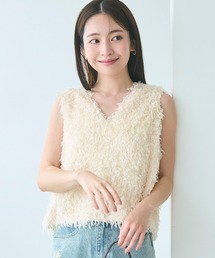 シャギーベスト