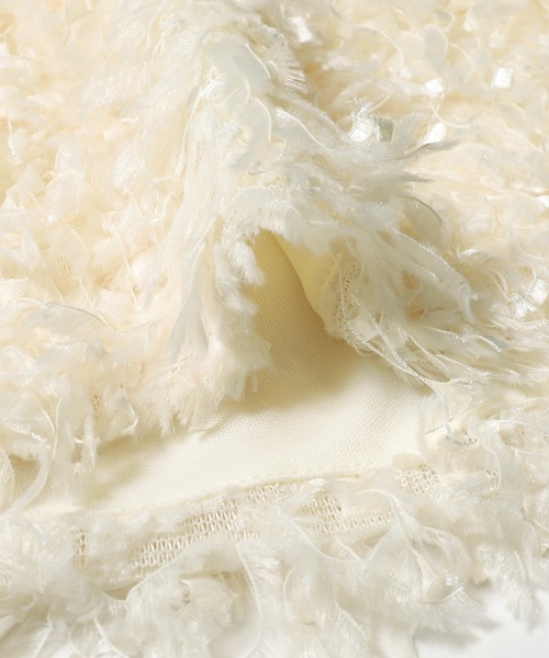 coca(coca)(コカ)の「シャギーベスト(ベスト・レディース・アイボリー/チャコール・L/M)」の18枚目の写真