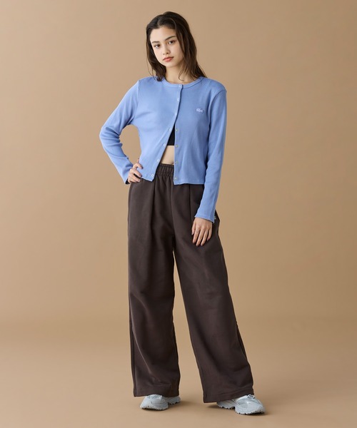 LACOSTE（ラコステ）の「リブジャージカーディガン（カーディガン/ボレロ・レディース・パープル/オリーブ/ブラック・34/38/36/40）」の18枚目の写真