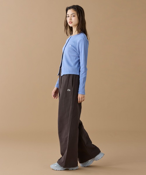 LACOSTE（ラコステ）の「リブジャージカーディガン（カーディガン/ボレロ・レディース・パープル/オリーブ/ブラック・34/38/36/40）」の8枚目の写真