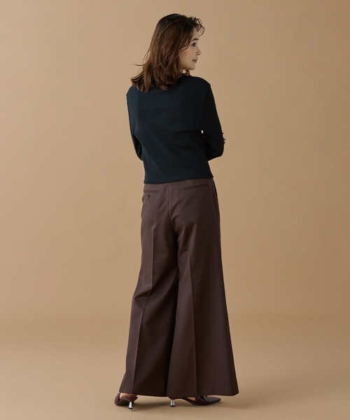 LACOSTE（ラコステ）の「リブジャージカーディガン（カーディガン/ボレロ・レディース・パープル/オリーブ/ブラック・34/38/36/40）」の17枚目の写真