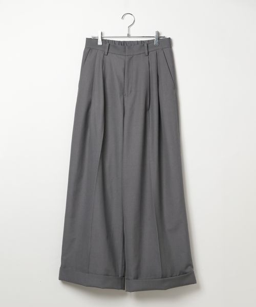 PBLIM（ページボーイリム）の「《UNISEX》ロールアップワイドスラックス（スラックス・レディース・グレー/ブラック・MEDIUM/LARGE）」の17枚目の写真