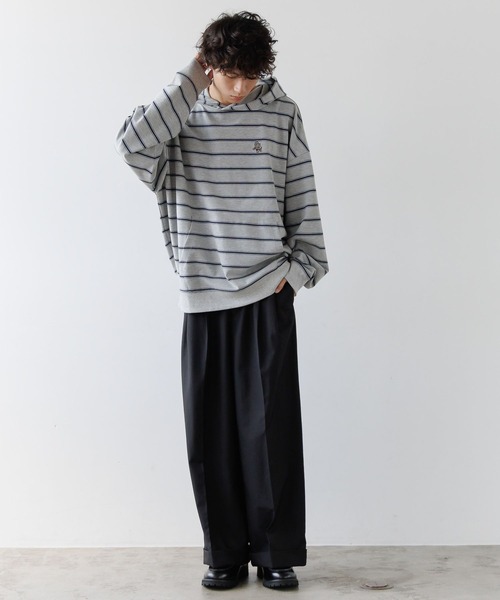 セール】《UNISEX》ロールアップワイドスラックス（スラックス