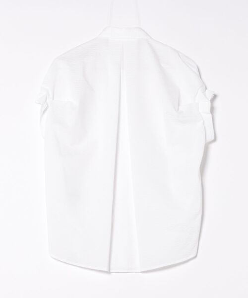 Scrap Book（スクラップブック）の「【Scrap Book】別注　タックスリーブサッカーストライプ（シャツ/ブラウス・レディース・ブルー系その他/ホワイト系その他・FREE）」の3枚目の写真