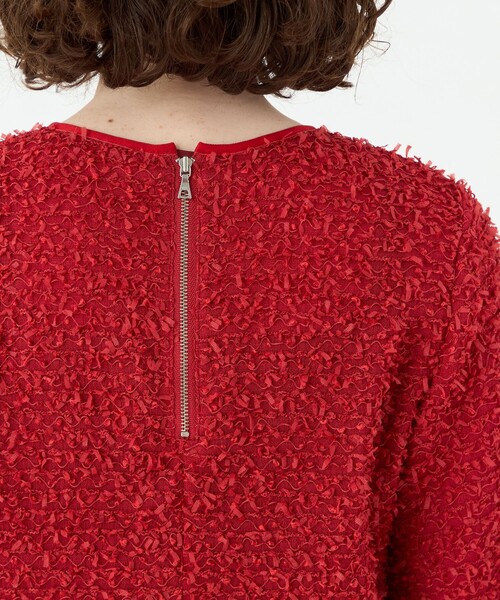 ファンシーヤーンツイード ショートTブラウス（シャツ/ブラウス