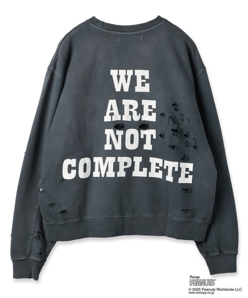 DISCOVERED（ディスカバード）の「PEANUTSxDISCOVERED DAMAGE PIGMENT DYED SWEAT（スウェット・メンズ・ブラック系2/ブラック系1/ブラック系3・2/3）」の9枚目の写真