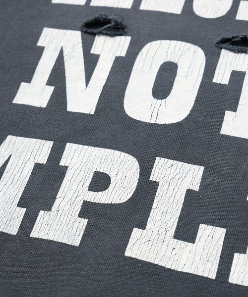 DISCOVERED（ディスカバード）の「PEANUTSxDISCOVERED DAMAGE PIGMENT DYED SWEAT（スウェット・メンズ・ブラック系2/ブラック系1/ブラック系3・2/3）」の15枚目の写真